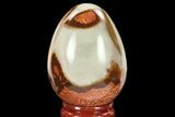 Polished Polychrome Jasper Egg - Madagascar #134575-1